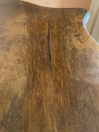 Mesa consola madera noble  nogal