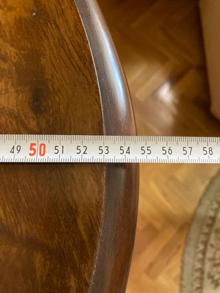 Mesa consola madera noble  nogal
