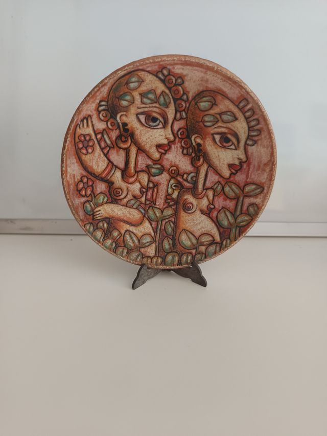 Plato de cerámica Africa