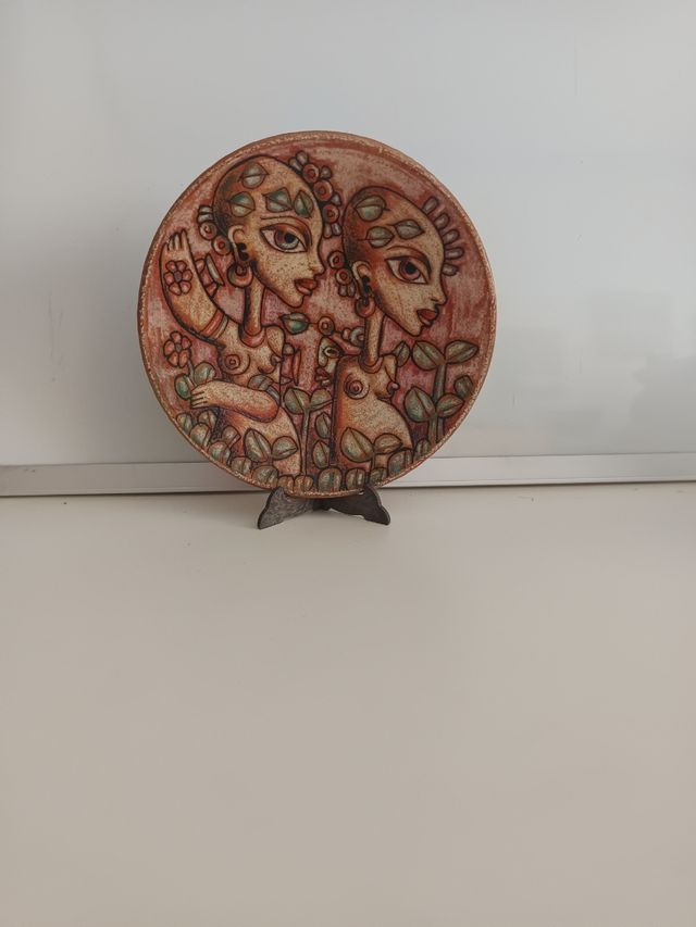 Plato de cerámica Africa