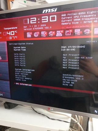 Torre gaming MSI 970 AMD 32GB MEMORIA RAM