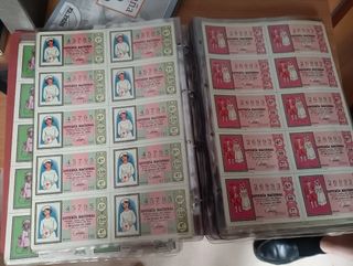 Colección Billetes lotería antiguos