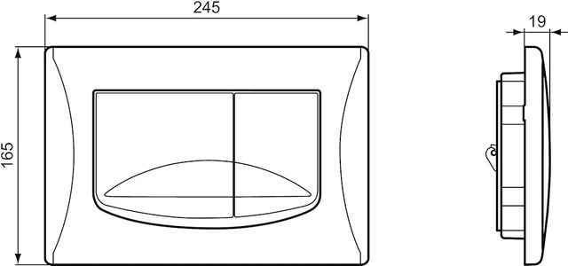 Ideal Standard R0109AA SOLEA M2 PLACCA cromata