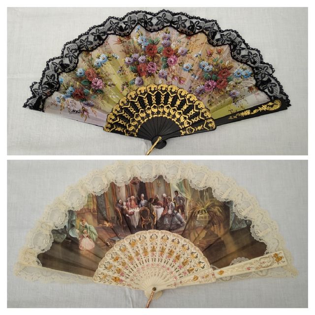 Abanicos de encaje vintage