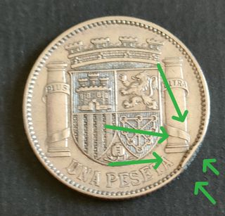 1 Peseta PLATA - 1933 - II República 