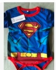 Body Bebe Superman De 0-6 meses Nuevo a Estrenar