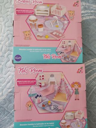 Muebles nuevos,casita de muñecas 2 caja