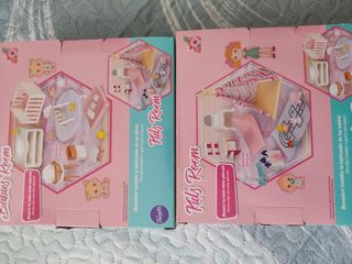Muebles nuevos,casita de muñecas 2 caja