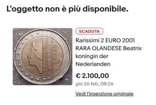 Moneta da 2 euro rara