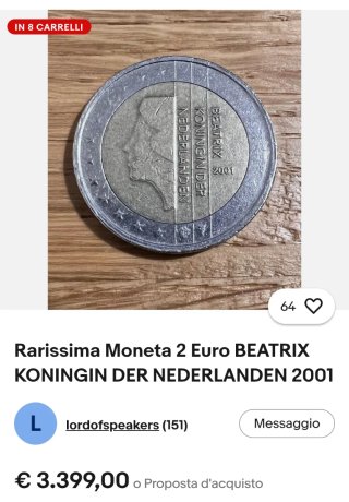 Moneta da 2 euro rara
