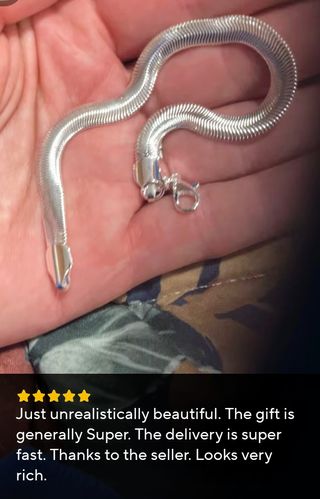 Brazalete Serpiente Plata Ley 925 20cm 5mm NUEVO 