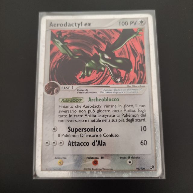 Pokémon aerodactyl ex holo