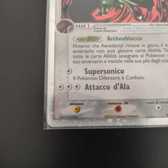 Pokémon aerodactyl ex holo