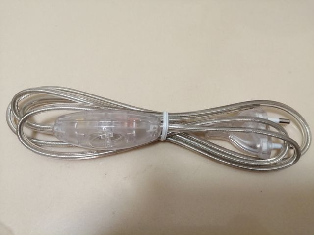 Cables de alimentación. 1,5 M. Transparente