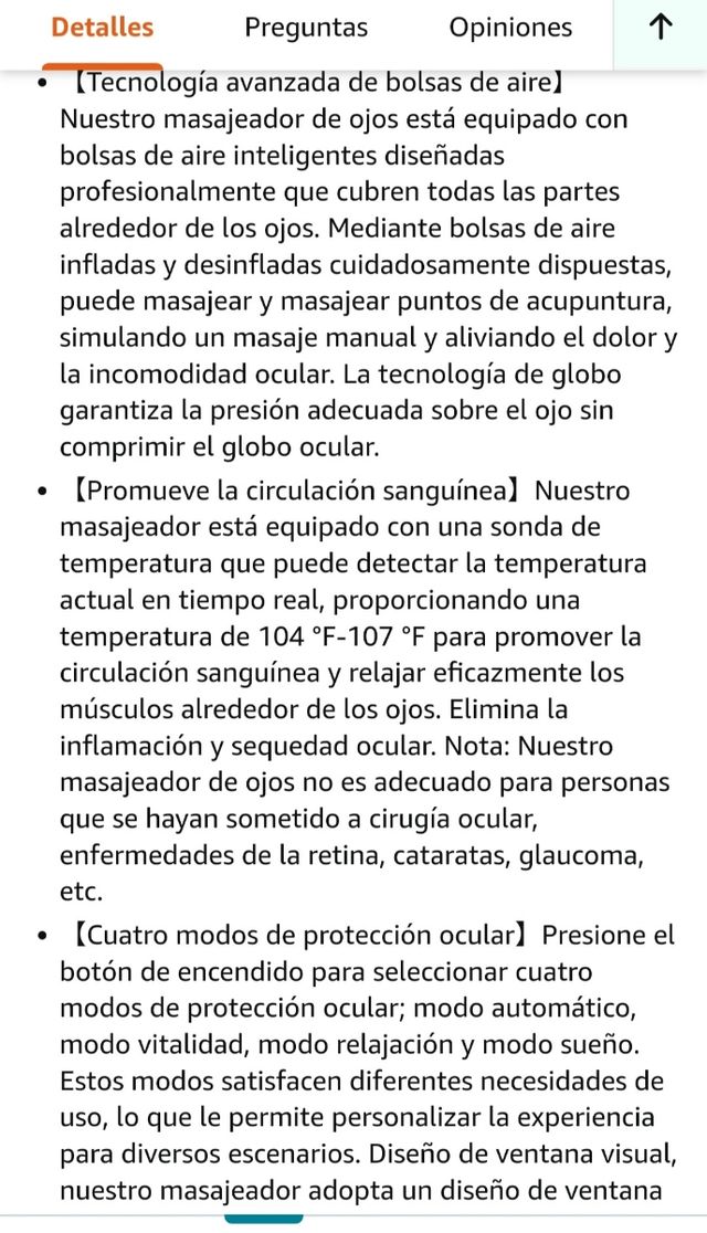 Gafas de masaje ocular