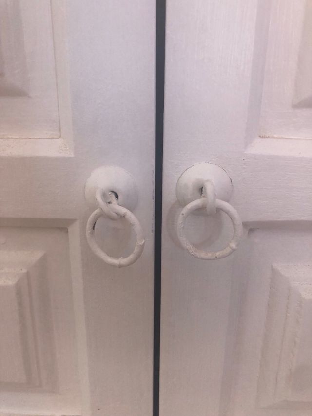 Mueble madera vintage blanco