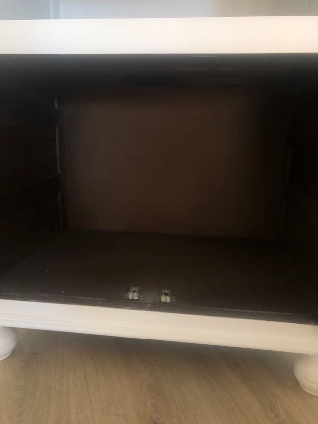 Mueble madera vintage blanco