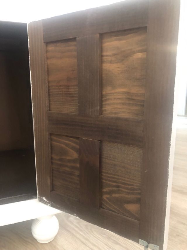 Mueble madera vintage blanco