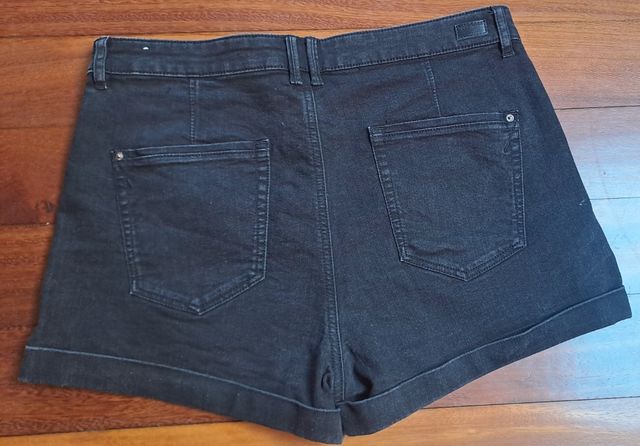 Nuovi pantaloncini basici in denim nero