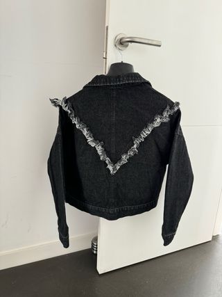 Chaqueta tejana negra