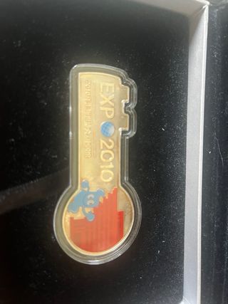 Moneda barra Plata 999 Expo Shanghai 2010