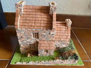Maqueta Casa de campo ladrillos