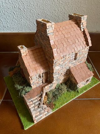 Maqueta Casa de campo ladrillos
