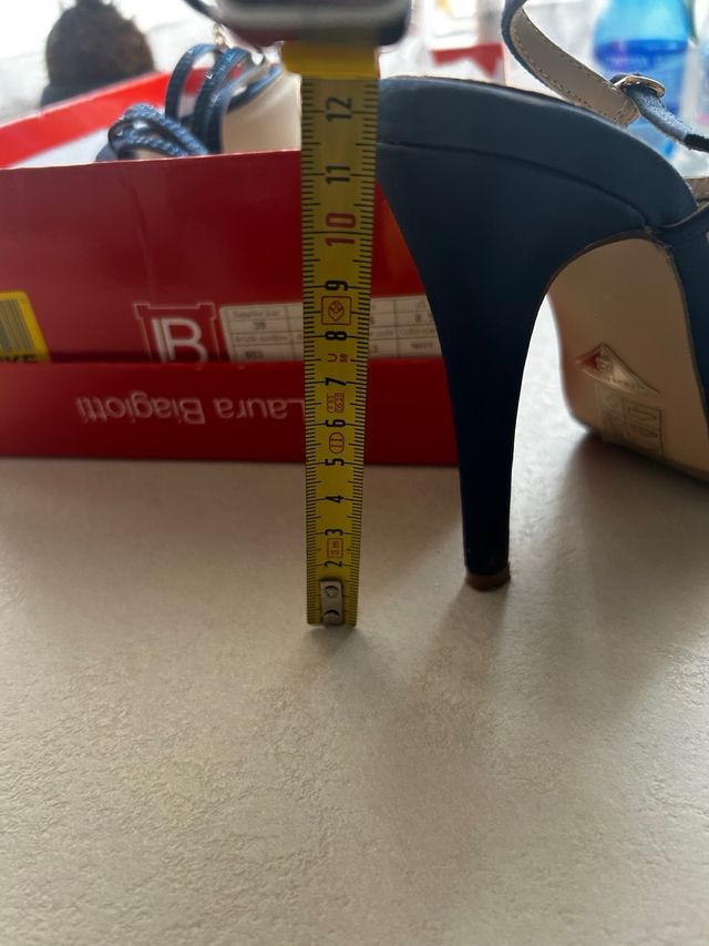 Sandalo blu cerimonia