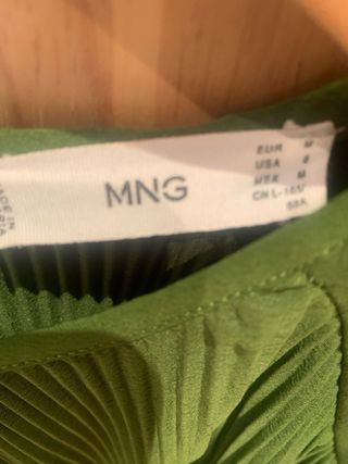 Conjunto Falda MANGO y blusa verde oscura L