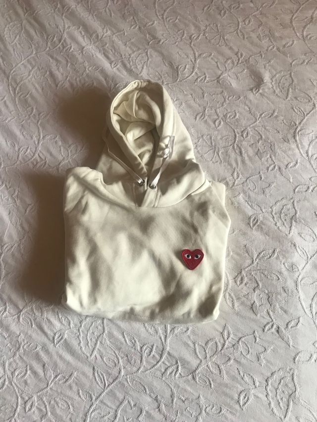 Sudadera CDG beige 13-14 años