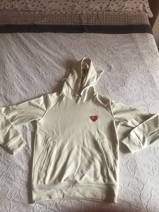 Sudadera CDG beige 13-14 años