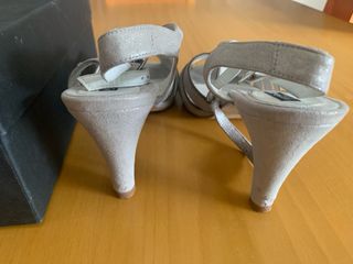 Sandalias plateadas