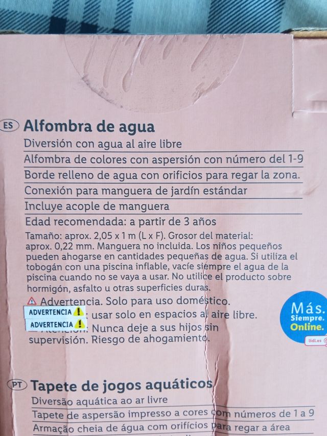 💧 Alfombra de agua 💧