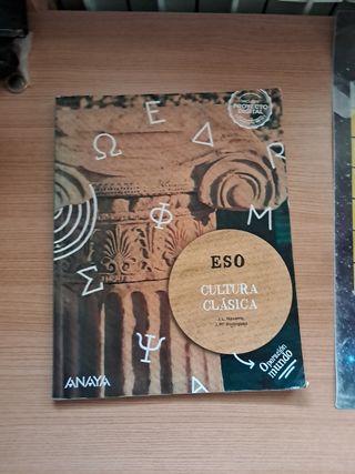 Libro Cultura Clásica Anaya 2 Eso 
