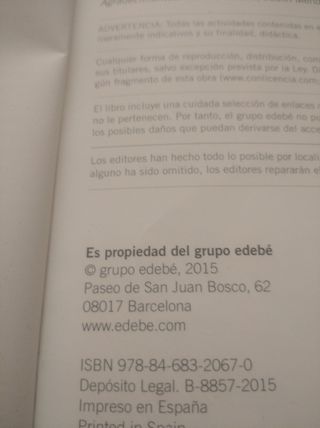 BACHILLERATO filosofía 1 edebè