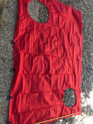 Rete con 2 buchi per gioco calcio