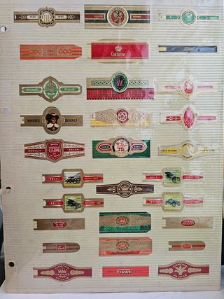 Colección vitolas de distintas marcas