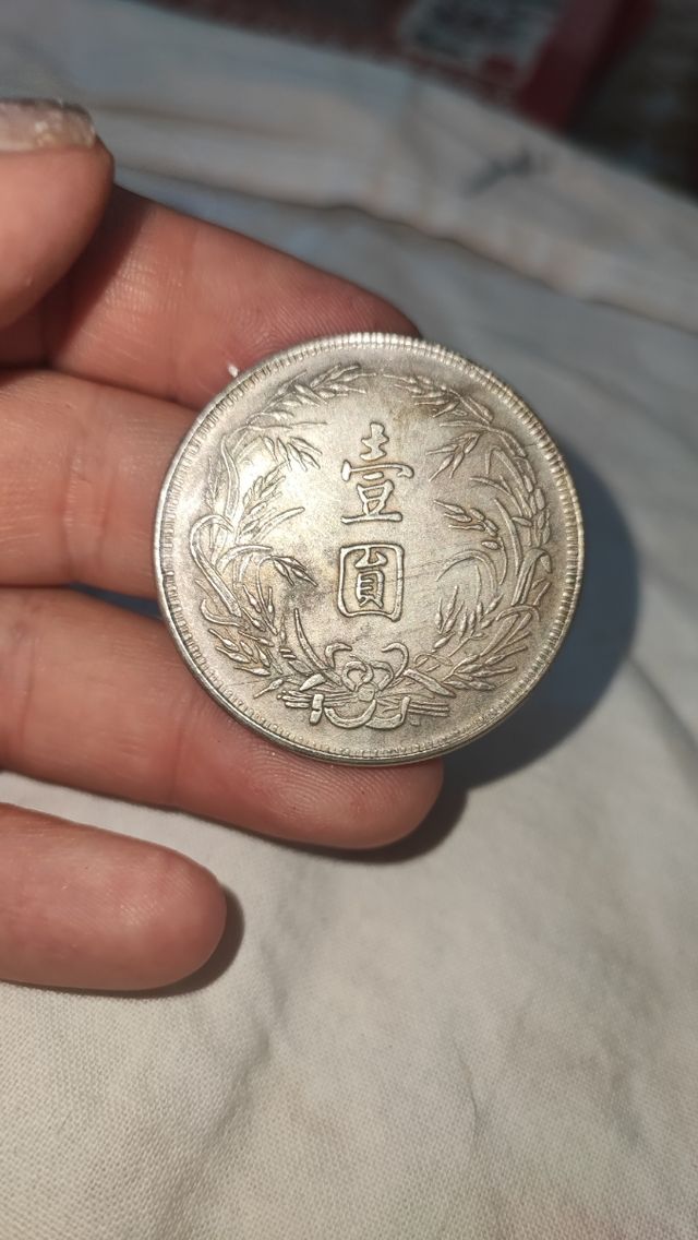 Rare collezione di monete d'argento cinesi
