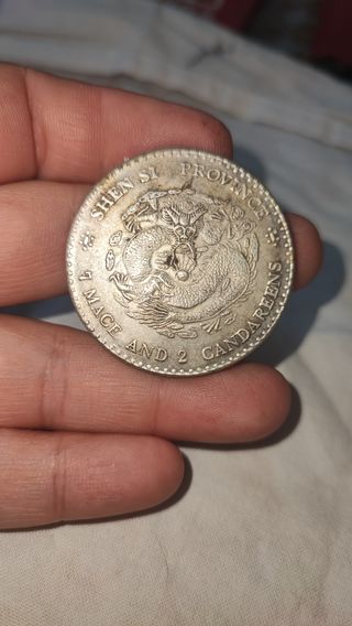 Rare collezione di monete d'argento cinesi