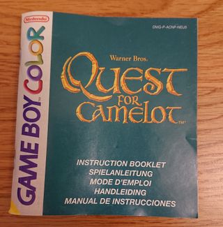 Manual Quest for Camelot Game Boy Color
