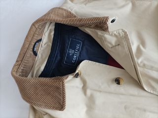 Gabardina Cortefiel  forro desmontable T48