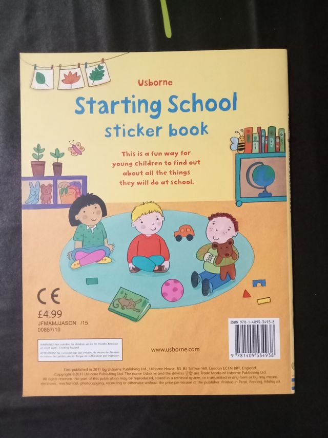Starting School Sticker Book Usborne