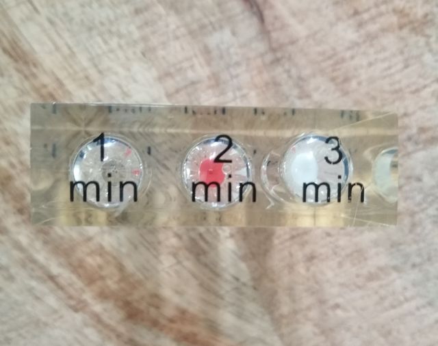 Reloj de arena de tres tiempos