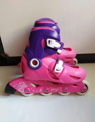 Set pattini roller bambina + protezioni 