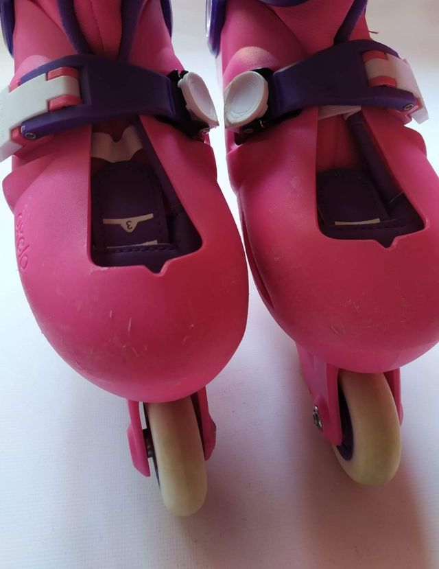 Set pattini roller bambina + protezioni