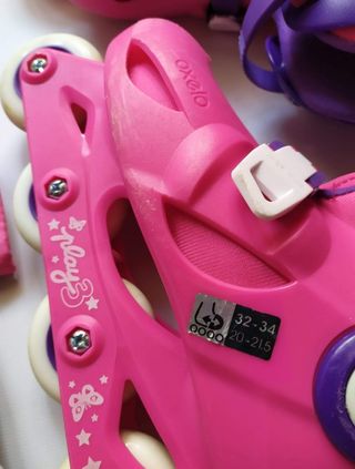 Set pattini roller bambina + protezioni 