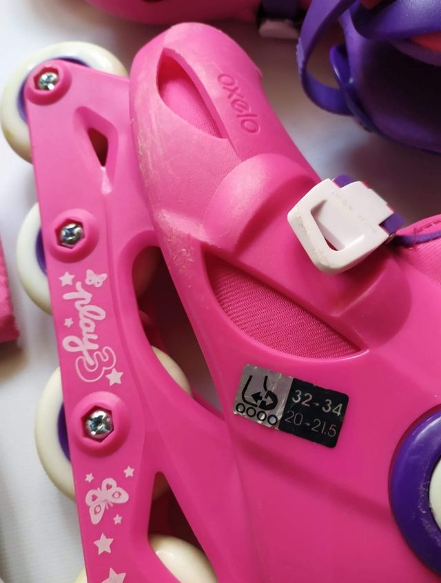 Set pattini roller bambina + protezioni