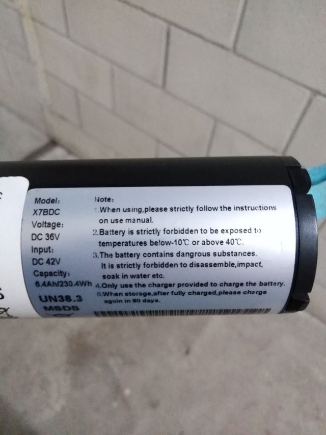 Scooter batería 
