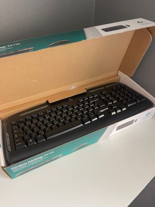 Teclado multimedia inalambrico logitech ex110