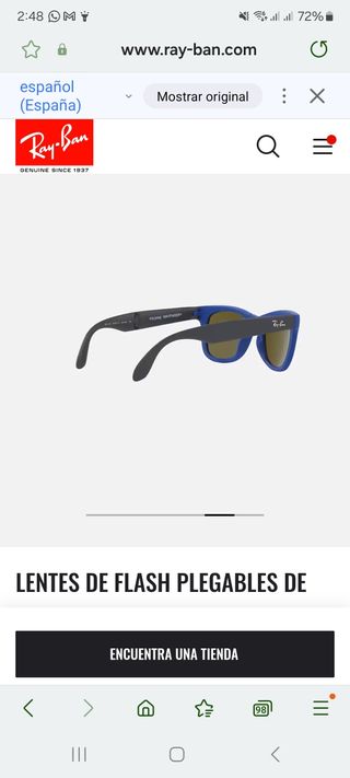 Montura Rayban.  rb 4105 [original]
Sin cristal 